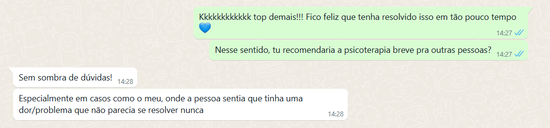 Depoimento de paciente 2