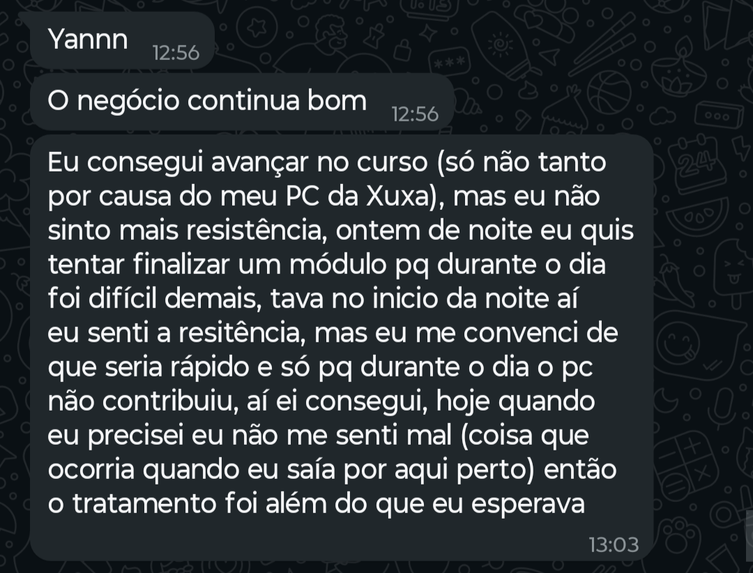 Depoimento de paciente 5